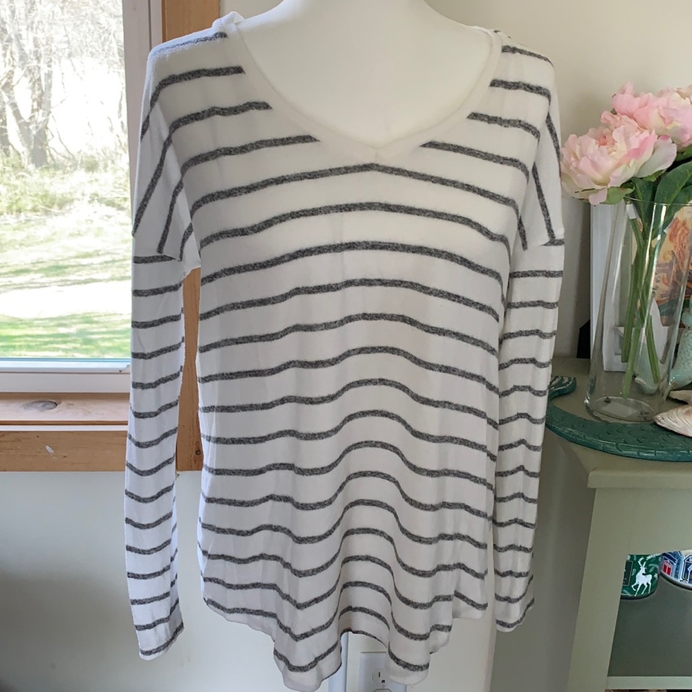 Striped Vneck Top
